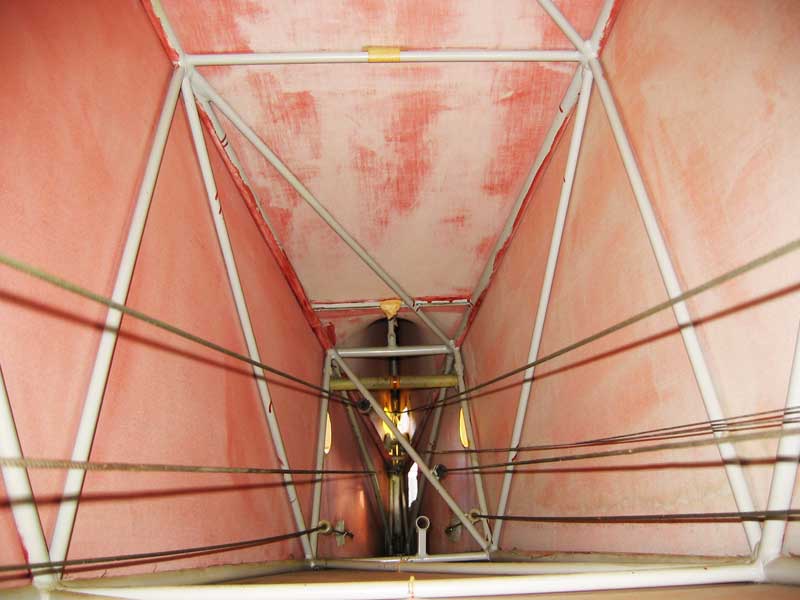 photo showing inside the fuselage